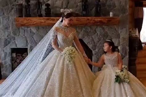 ara mina gown|WATCH: Ara Mina is a stunning bride in queen